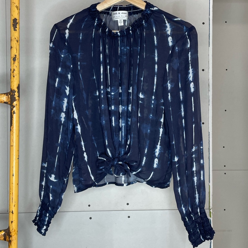Anthropologie Cloth & Stone Tie Dye Blouse